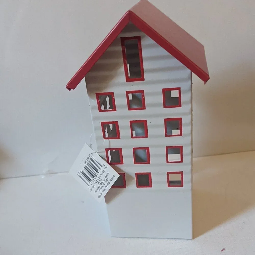 NWT Mini Christmas Tree Village Contemporary House Ashland Holiday Home Decor - Picture 2 of 7
